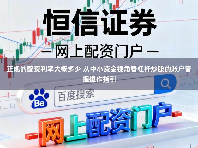 正规的配资利率大概多少 从中小资金视角看杠杆炒股的账户管理操作指引